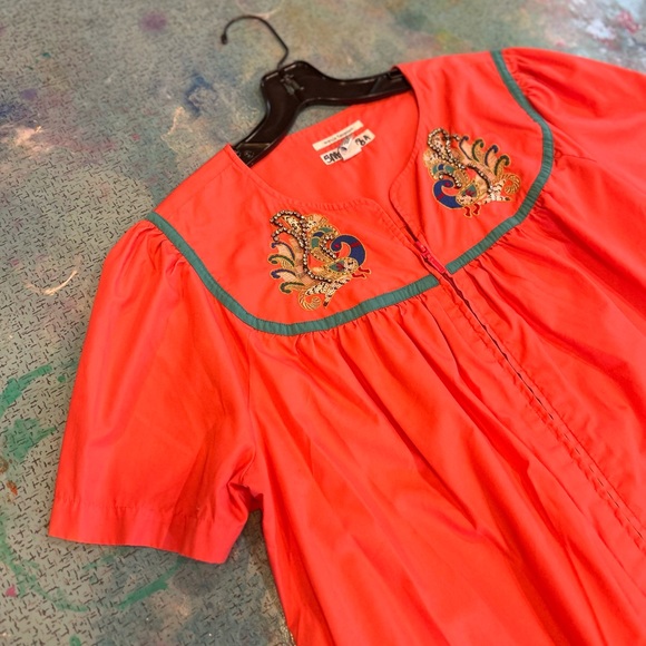Vintage Peacock 🦚 HouseDress - Picture 6 of 12